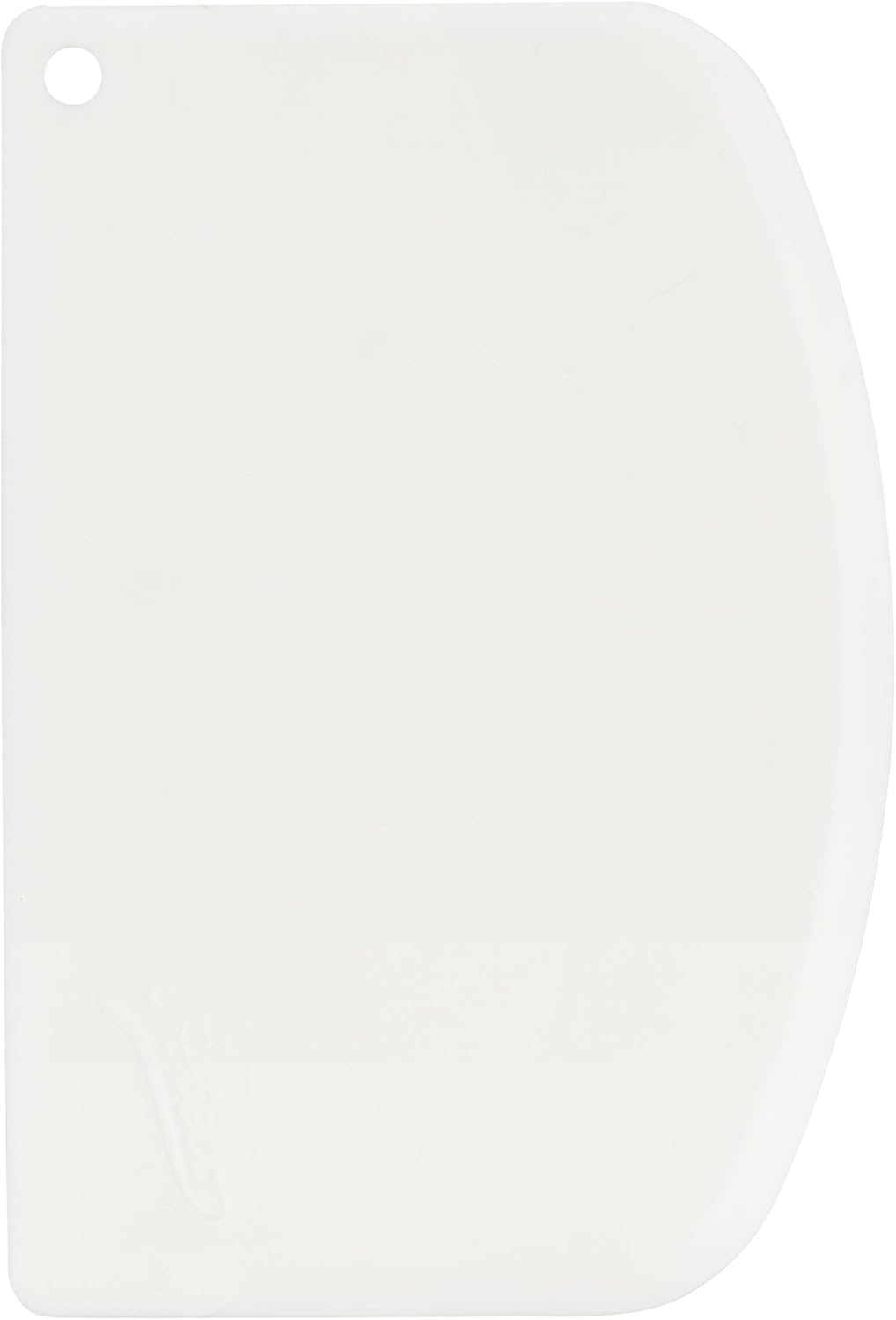 1303 Bowl Scraper Set, Flexible Food-safe Plastic, White, 6-Pieces