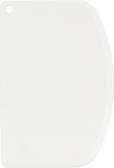 1303 Bowl Scraper Set, Flexible Food-safe Plastic, White, 6-Pieces