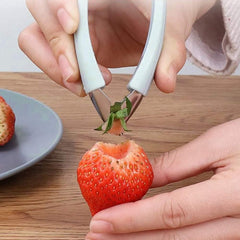 1 Pack Strawberry Huller Stem Remover Tool, Pineapple Eye Remover Peeler, Stainless Steel Strawberry Corer, Fruit and Vegetable Eye Peeler, Portable Fruit Vegetable Tweezers for Home Kitchen