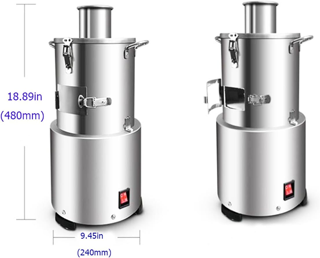 110V Portable Whole Dry Garlic Peeling Machine 200W Thickened Stainless Steel Electric Garlic Peeler Automatic Powerful Garlic Separator for Home and Commercial Use