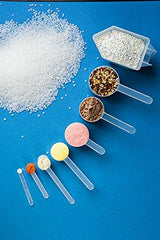 1 Teaspoon (1/3 Tablespoon | 5 mL) Long Handle Plastic Measuring Spoon for Coffee, Protein Powder, Pet Food, Spices, Grains, Dry Goods – Food-Grade BPA-Free (Pack of 1) - Colors A