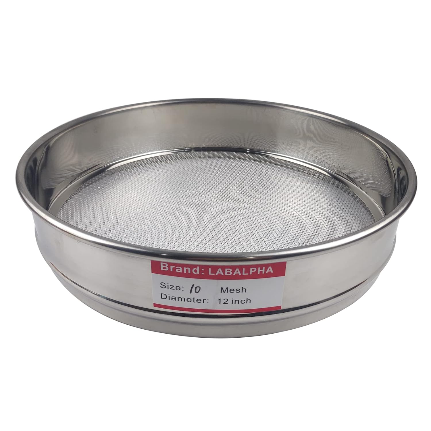 120 Mesh Lab Sieves, 120 Mesh Test Sieve, 12'' Diameter, 304 Stainless Steel Wire Cloth (0.125mm)