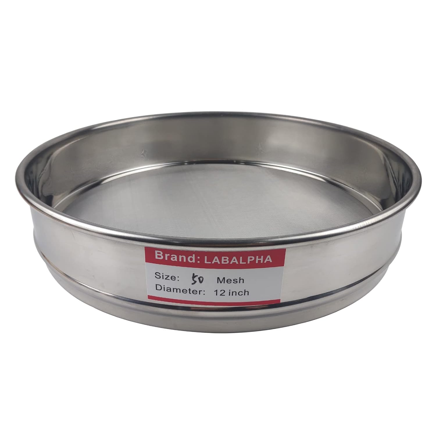 120 Mesh Lab Sieves, 120 Mesh Test Sieve, 12'' Diameter, 304 Stainless Steel Wire Cloth (0.125mm)