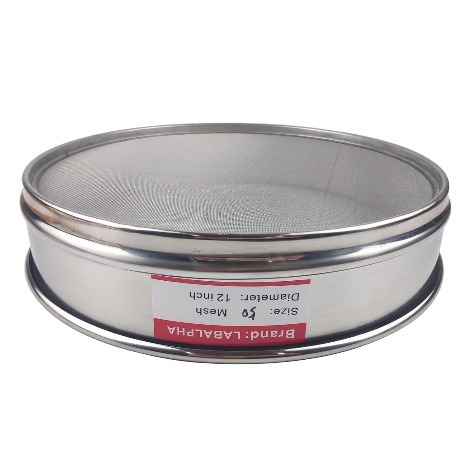 120 Mesh Lab Sieves, 120 Mesh Test Sieve, 12'' Diameter, 304 Stainless Steel Wire Cloth (0.125mm)
