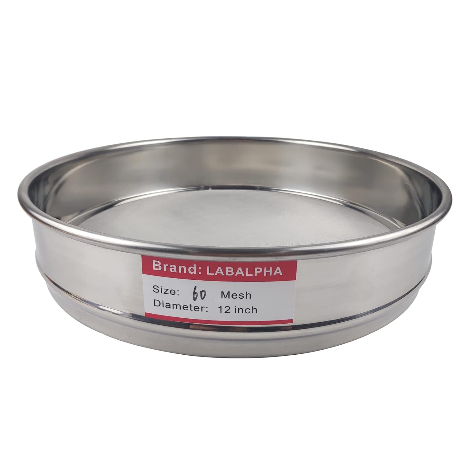 120 Mesh Lab Sieves, 120 Mesh Test Sieve, 12'' Diameter, 304 Stainless Steel Wire Cloth (0.125mm)