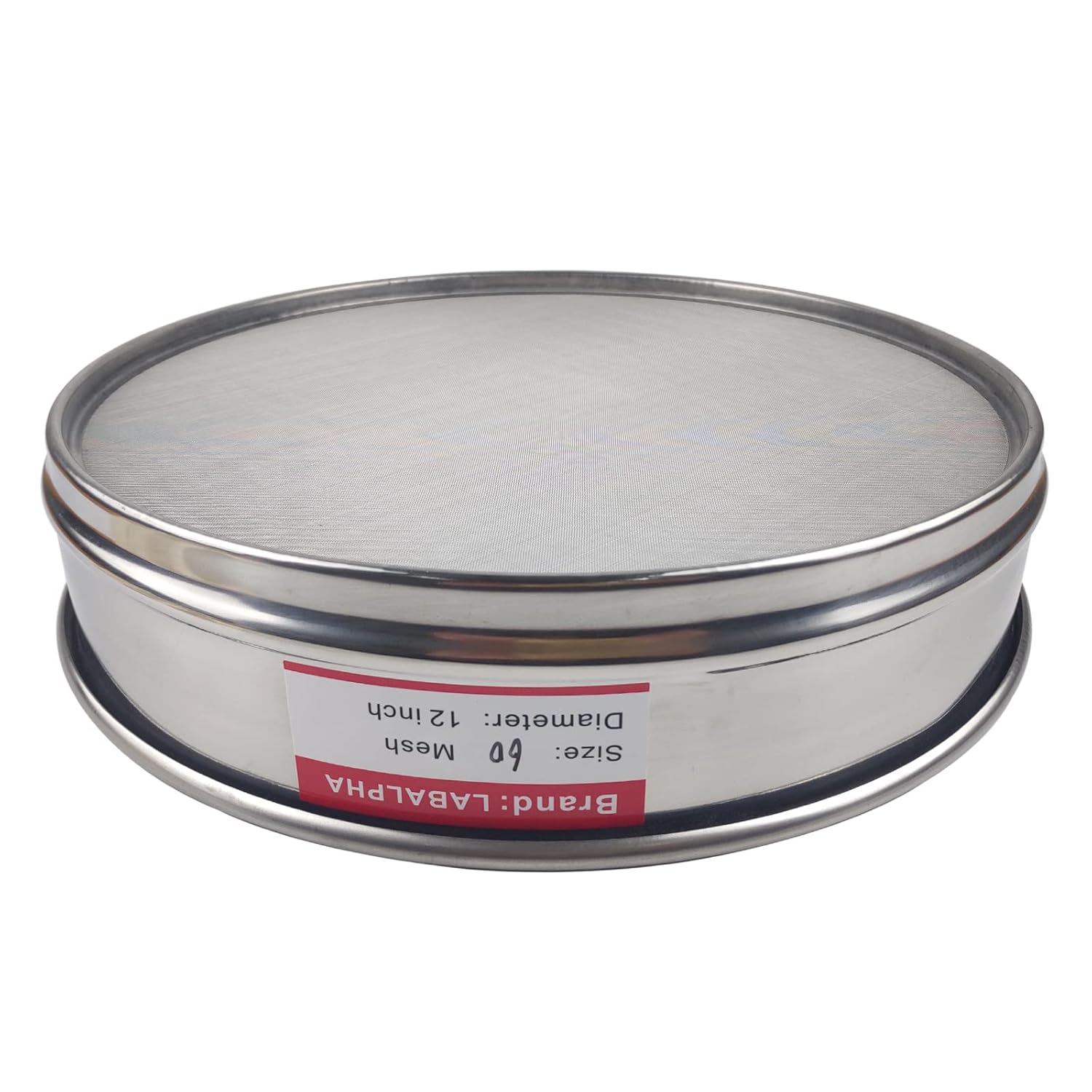 120 Mesh Lab Sieves, 120 Mesh Test Sieve, 12'' Diameter, 304 Stainless Steel Wire Cloth (0.125mm)