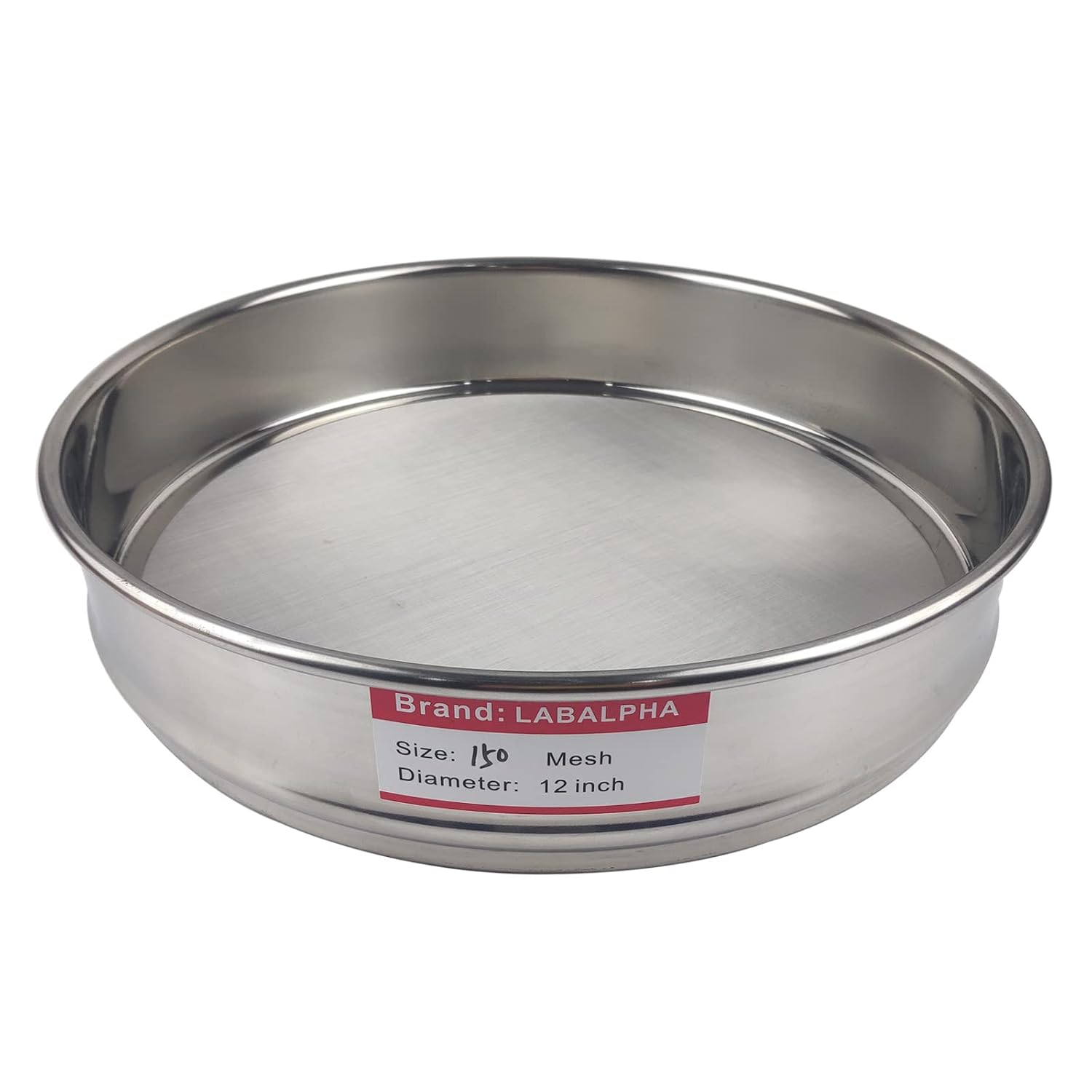 120 Mesh Lab Sieves, 120 Mesh Test Sieve, 12'' Diameter, 304 Stainless Steel Wire Cloth (0.125mm)
