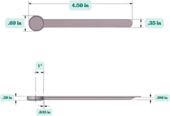 1/4 Teaspoon (1.25 mL) Long Handle Plastic Measuring Spoon for Coffee, Protein Powder, Pet Food, Spices, Grains, Dry Goods – Food-Grade BPA-Free (Pack of 1) - Colors A