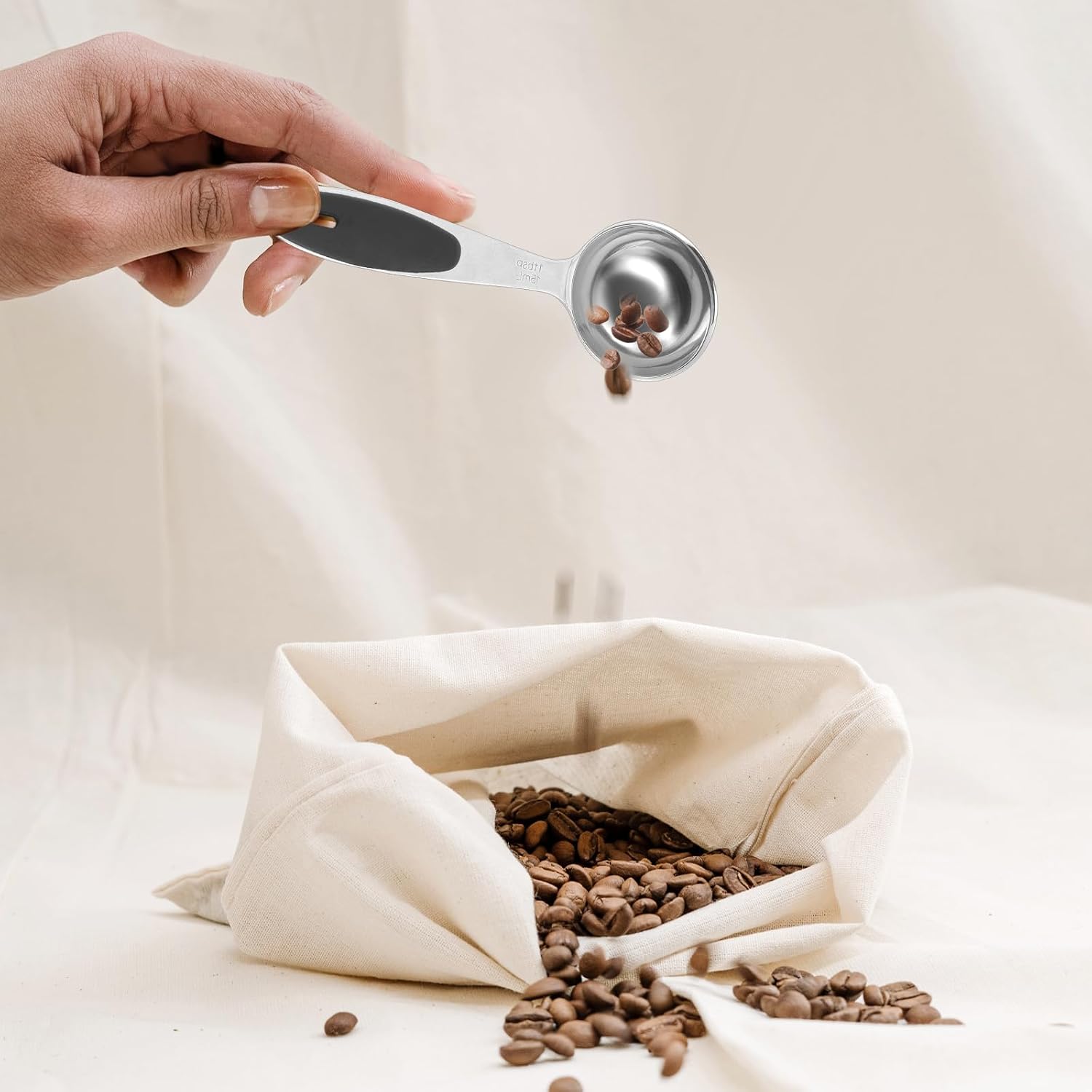 1 Tbsp Long Handle Measuring Spoon, Stainless Steel Table Spoon | 3 Tsp | 15 Ml |15 Cc| 0.5 Oz Coffee Scoop with Non-slip Handle for Coffee Brewing, Cooking, Baking