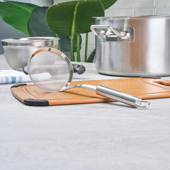 11.5 in Stainless Steel Fine Mesh Strainer - German Standard Sieve Sifter with Ergonomic Handle, Dishwasher Safe - Reinforced Metal Food Strainer for Quinoa, Soup, Sauce, Baking