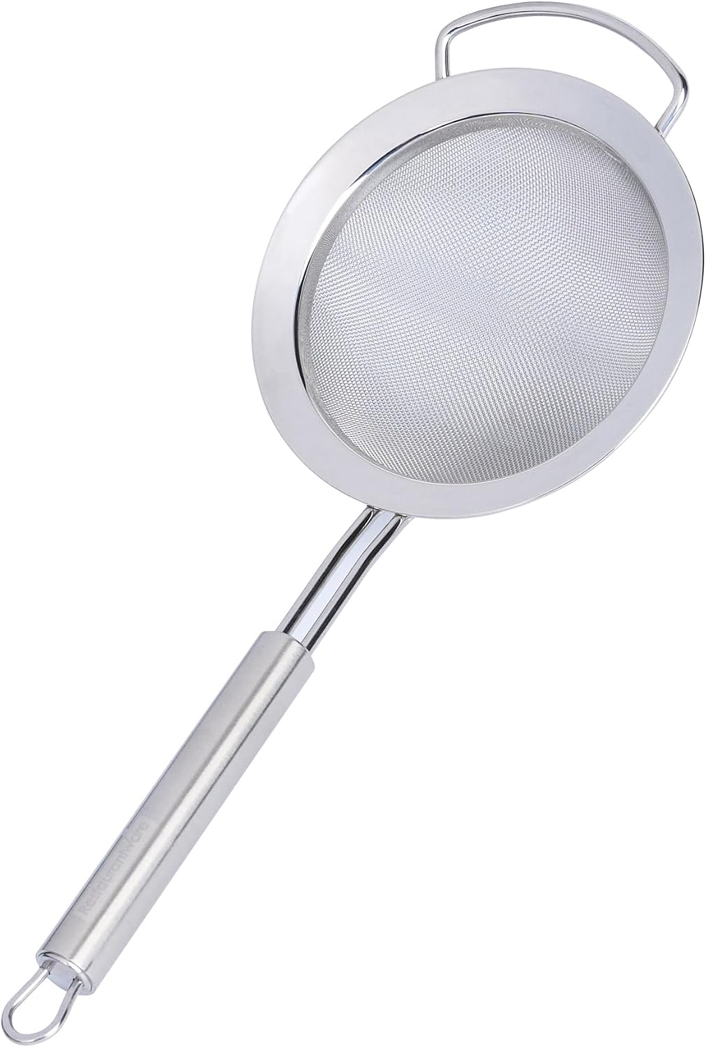 11.5 in Stainless Steel Fine Mesh Strainer - German Standard Sieve Sifter with Ergonomic Handle, Dishwasher Safe - Reinforced Metal Food Strainer for Quinoa, Soup, Sauce, Baking
