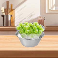 1 Pack Berry Baskets, Mini Strainer Stainless Steel Can Colander, Small Container for Berries/Strawberry/Grape/Cherry