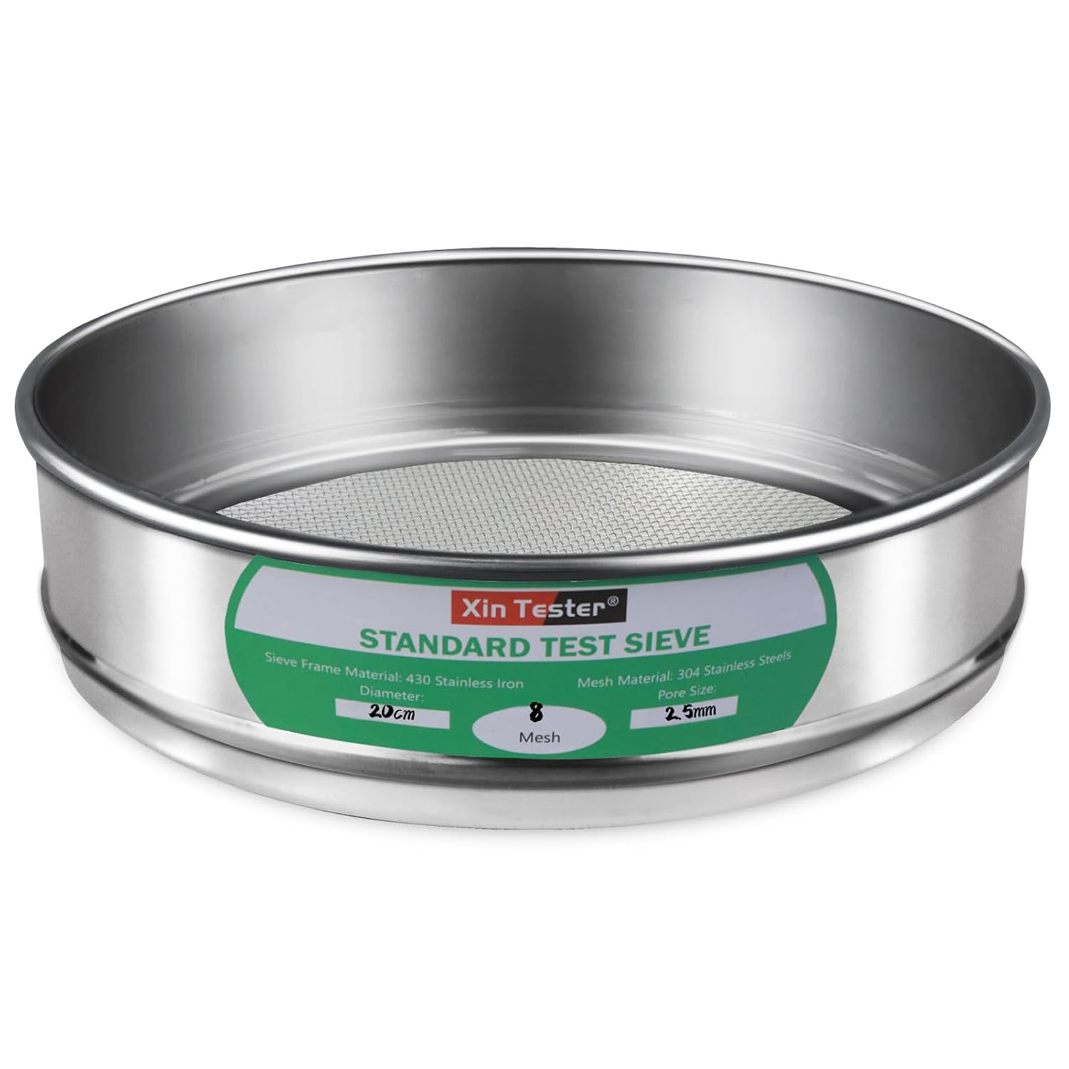10 mesh Standard Mesh Lab Sieves Laboratory Sample Test Analysis Sieve Dia 7.88 Inches