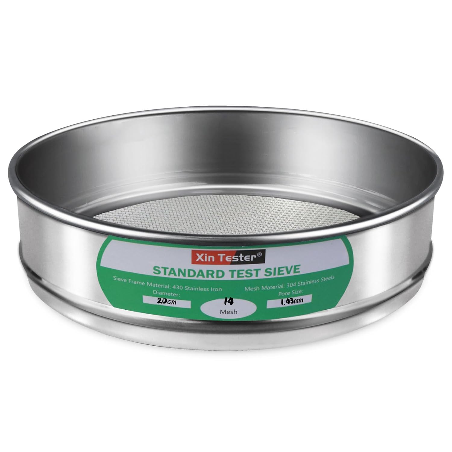 10 mesh Standard Mesh Lab Sieves Laboratory Sample Test Analysis Sieve Dia 7.88 Inches
