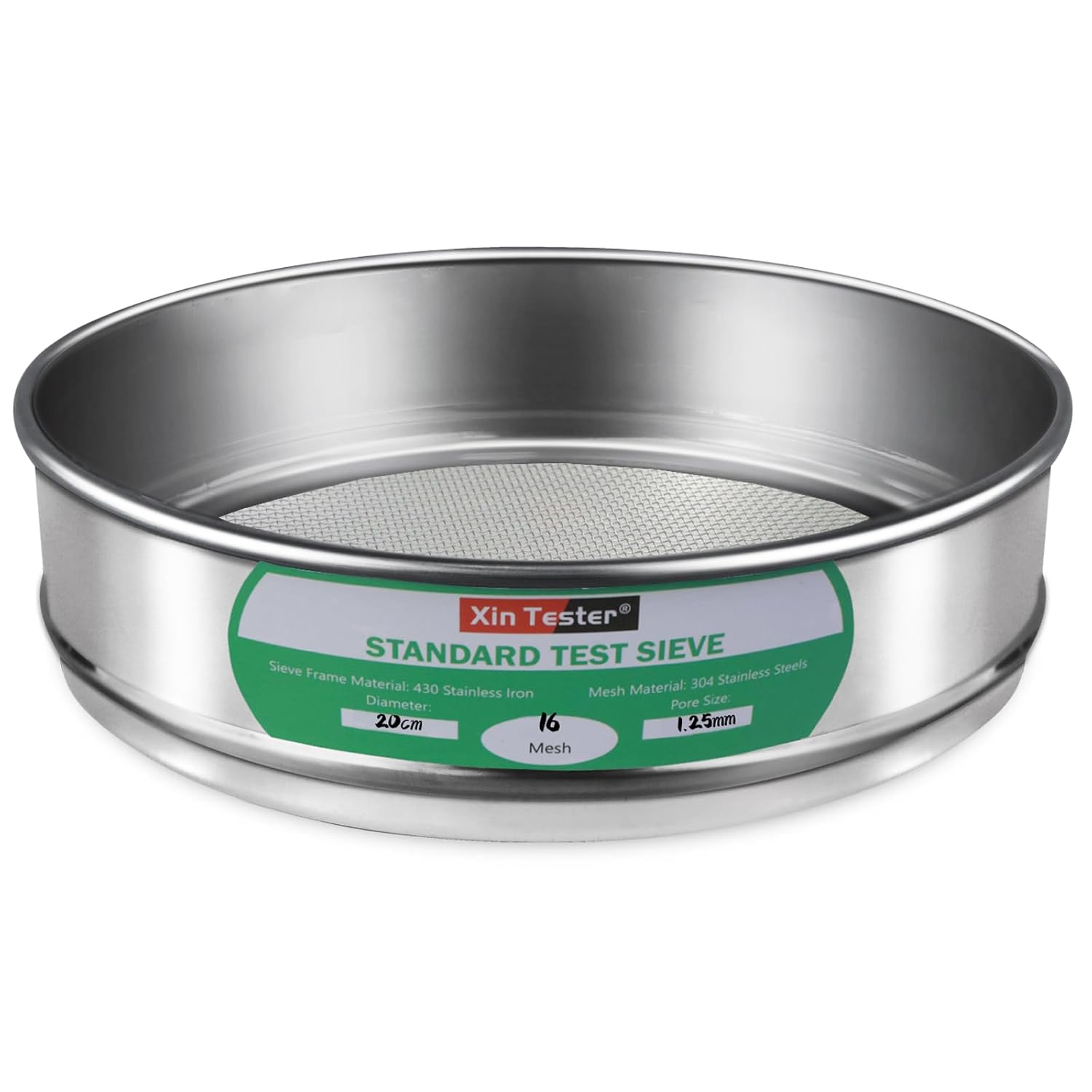10 mesh Standard Mesh Lab Sieves Laboratory Sample Test Analysis Sieve Dia 7.88 Inches