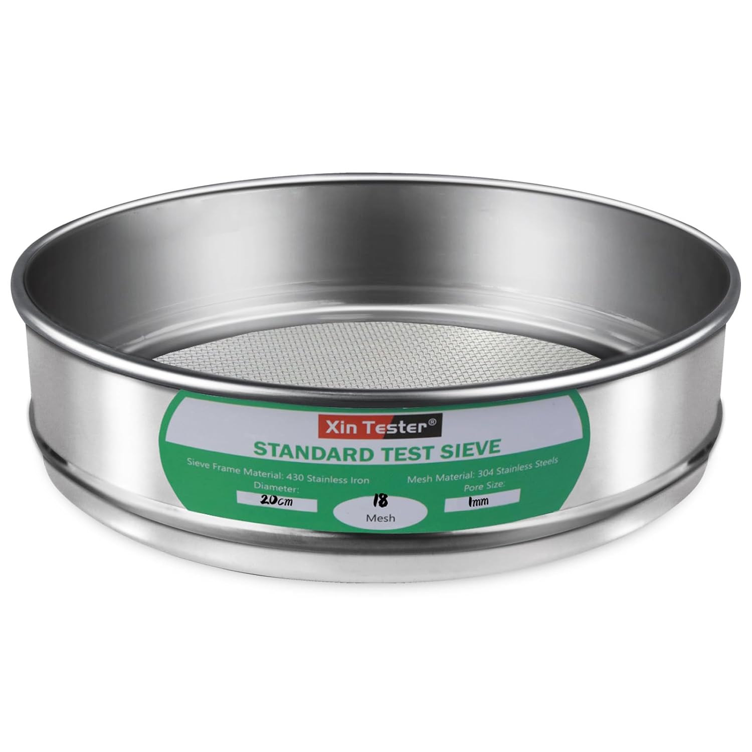 10 mesh Standard Mesh Lab Sieves Laboratory Sample Test Analysis Sieve Dia 7.88 Inches