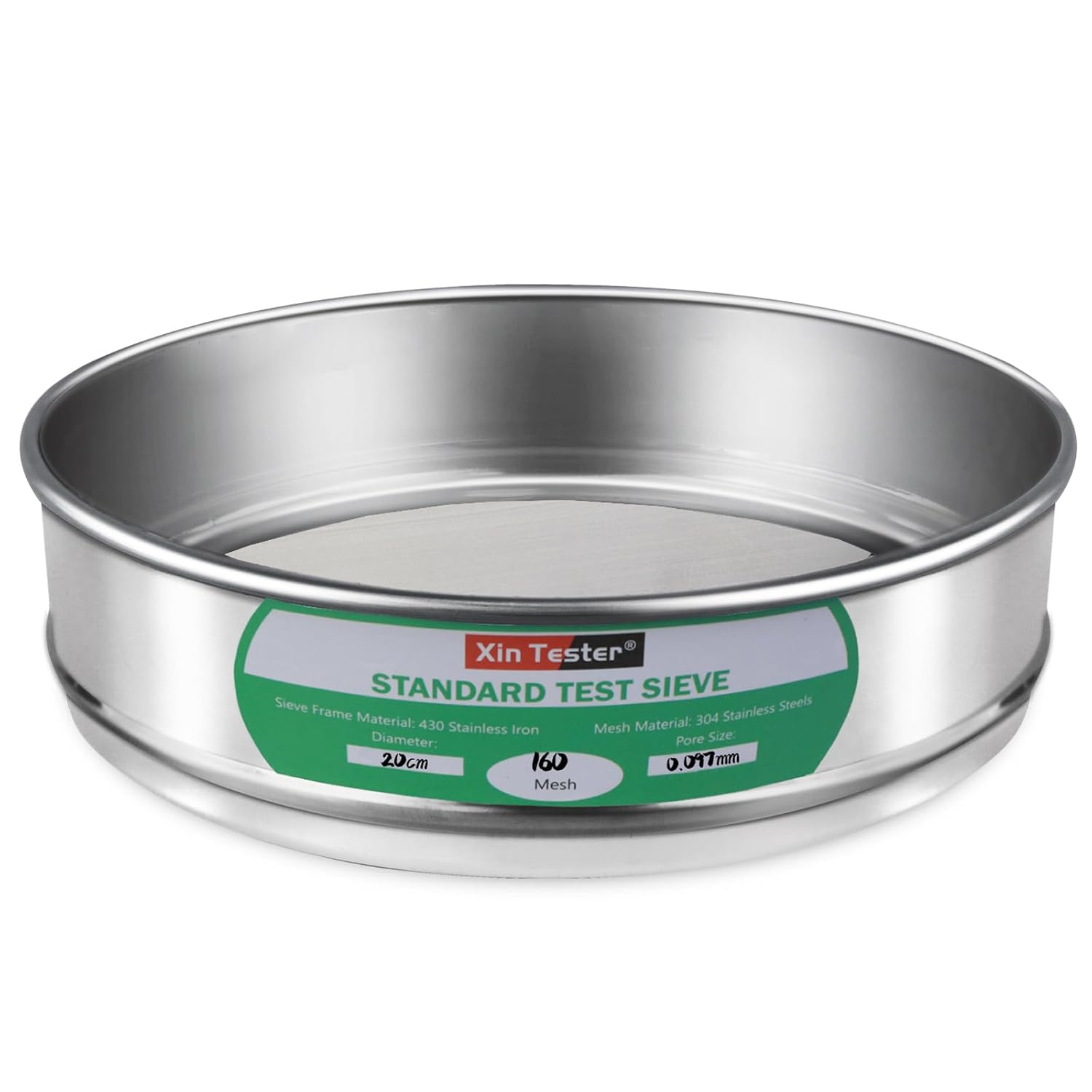 10 mesh Standard Mesh Lab Sieves Laboratory Sample Test Analysis Sieve Dia 7.88 Inches