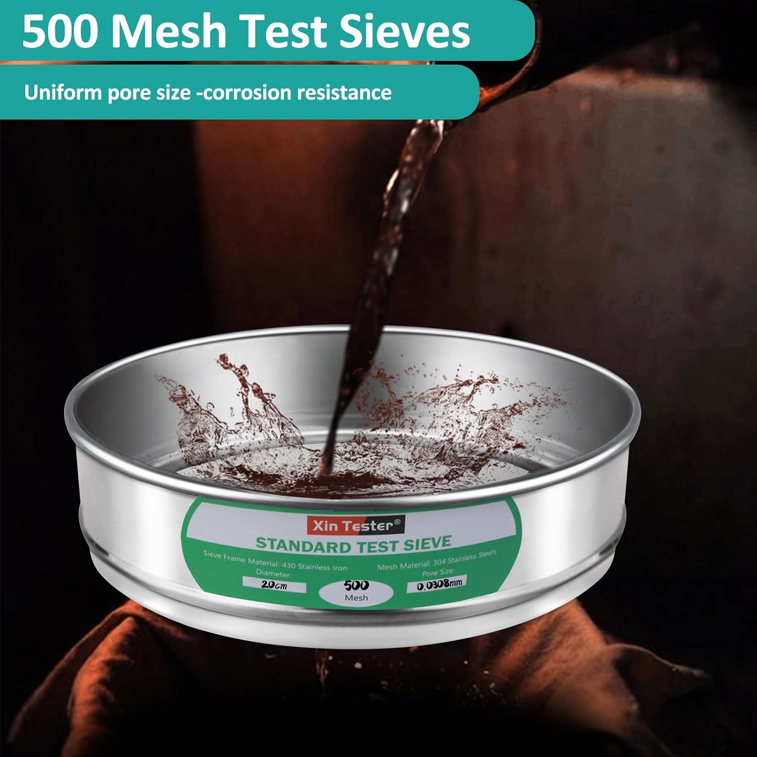 10 mesh Standard Mesh Lab Sieves Laboratory Sample Test Analysis Sieve Dia 7.88 Inches