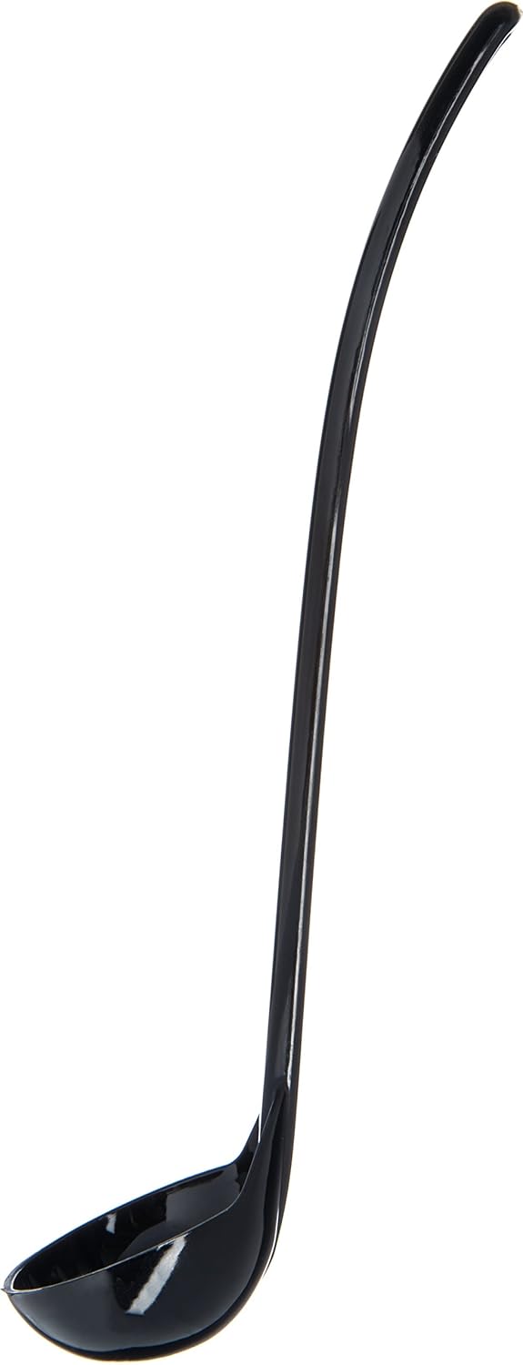 029503 Carly Plastic Dressing/Serving Ladle, 1 oz./9.5", Black