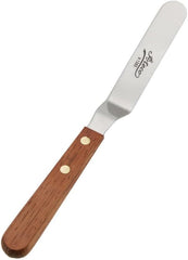 1385 Offset Spatula with 4.5-Inch Stainless Steel Blade, Wood Handle, 4.5 Inch, natural