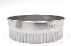 11 Piece Graduated Sizes Fluted Edge Round Pastry/Cookie Cutter Set Heavy Duty 18/8 304 Stainless Steel – Metal Engrave Size –Tin Storage Box for Scones, Pastries, Baking, Desserts, Muffins
