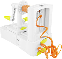 " 3-Blade Spiral Vegetable Slicer - Zucchini, Spaghetti Noodle Maker for Fruits & Veggies, Tabletop Design"