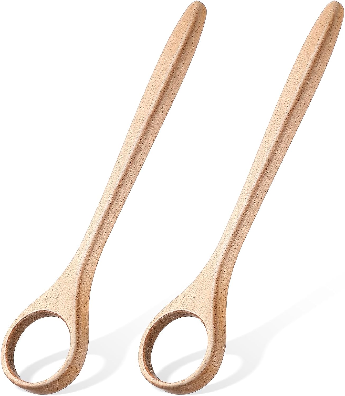 12 Inch Wooden Danish Dough Whisk Sourdough Whisk Dough Mixer Bread Whisking Tool for Mixing Sourdough Bread Baking Supplies for Pastries, Egg, Pizza(1 Pcs)