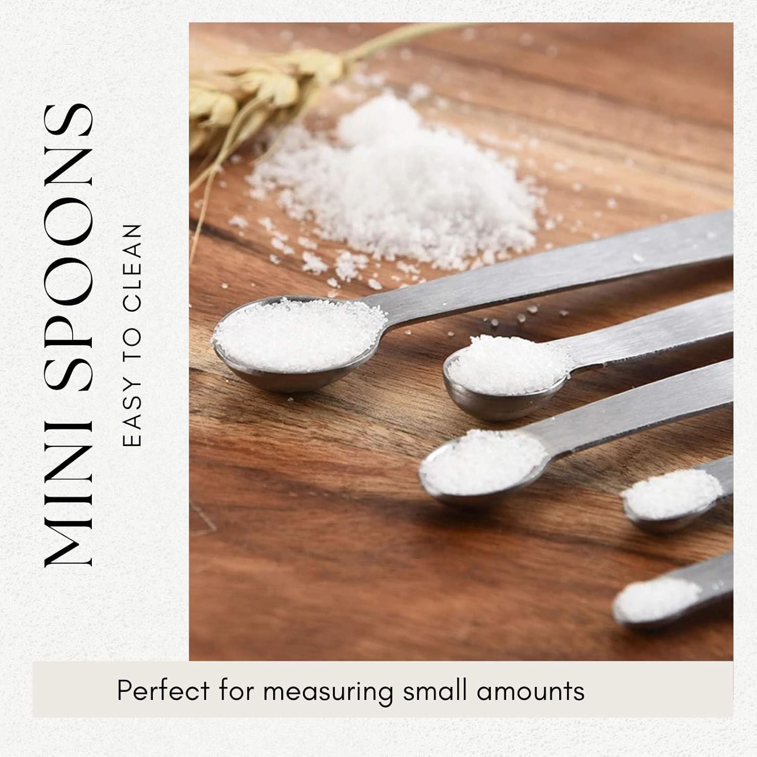 14PCS Measuring Spoons Set, 1 tbsp, 1/2 tbsp, and 1-1/16tsp Stainless Steel Measuring Spoons for Cooking Baking Spice Jars and Liquid Ingredients