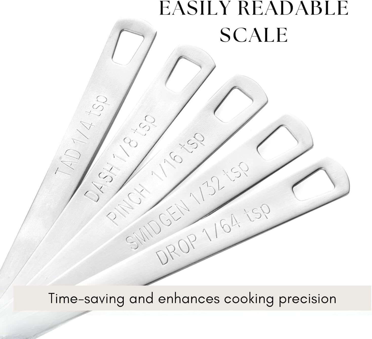 14PCS Measuring Spoons Set, 1 tbsp, 1/2 tbsp, and 1-1/16tsp Stainless Steel Measuring Spoons for Cooking Baking Spice Jars and Liquid Ingredients