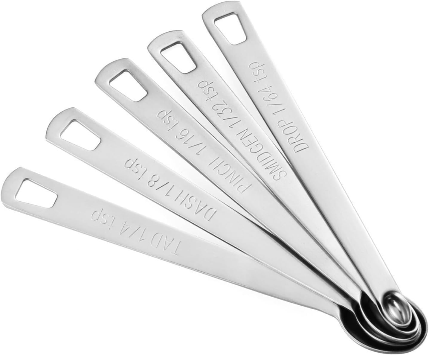 14PCS Measuring Spoons Set, 1 tbsp, 1/2 tbsp, and 1-1/16tsp Stainless Steel Measuring Spoons for Cooking Baking Spice Jars and Liquid Ingredients