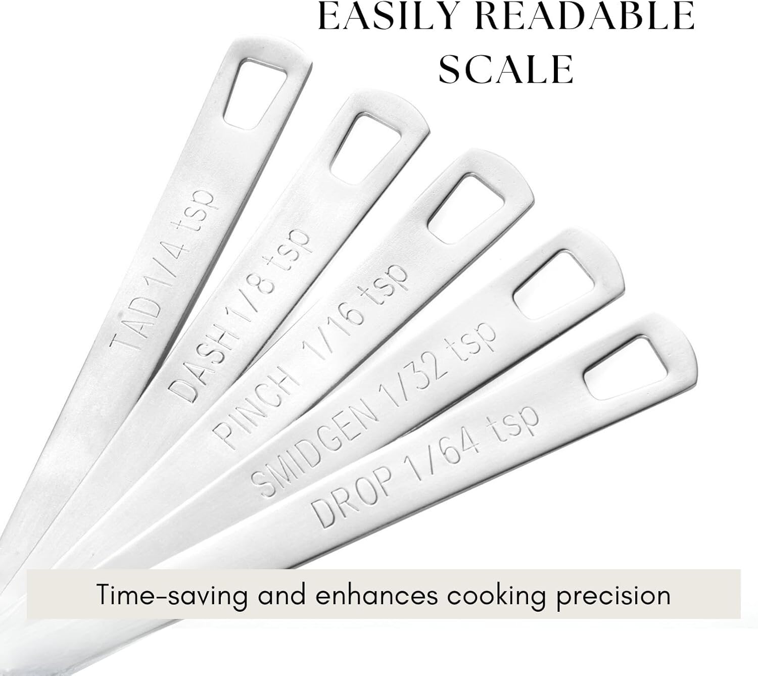 14PCS Measuring Spoons Set, 1 tbsp, 1/2 tbsp, and 1-1/16tsp Stainless Steel Measuring Spoons for Cooking Baking Spice Jars and Liquid Ingredients
