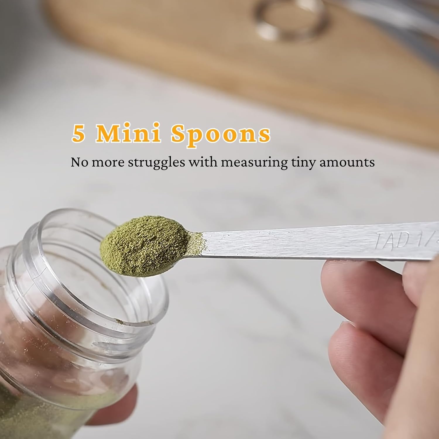14PCS Measuring Spoons Set, 1 tbsp, 1/2 tbsp, and 1-1/16tsp Stainless Steel Measuring Spoons for Cooking Baking Spice Jars and Liquid Ingredients