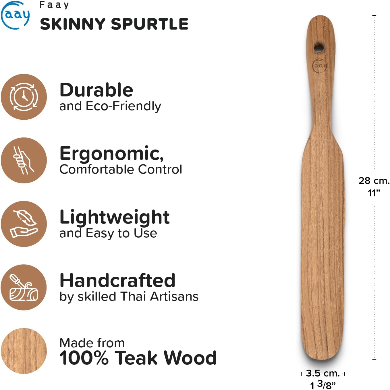 13" Dough Whisk, 100% Healthy Teak Kitchen Utensils for Bread Mixing, Sourdough, Batter Preparation, Baking, and Cooking Tools