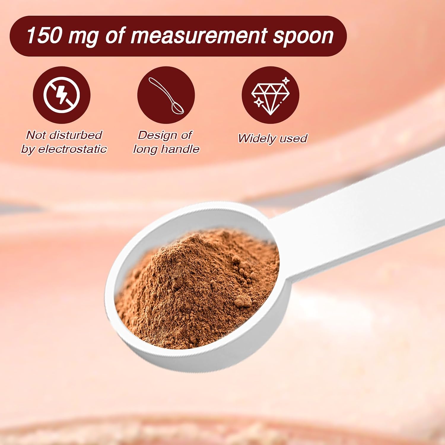 1/32 Teaspoon (0.15 Ml) Measuring Spoon, 32 PCS Plastic Micro Scoops Mini Measuring Spoons Long Handle Tiny Spoons for Cosmetics, Medicine, Glitter and Spicer (White)