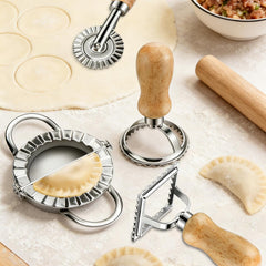 11 Pieces Ravioli Mold Set, Easy-to-Use Ravioli Maker Press with Ravioli Cutter Wheel, Pasta Cutter & Ravioli Making Kit, Wooden Pasta RollerPasta Making Tools for home .pasta lover