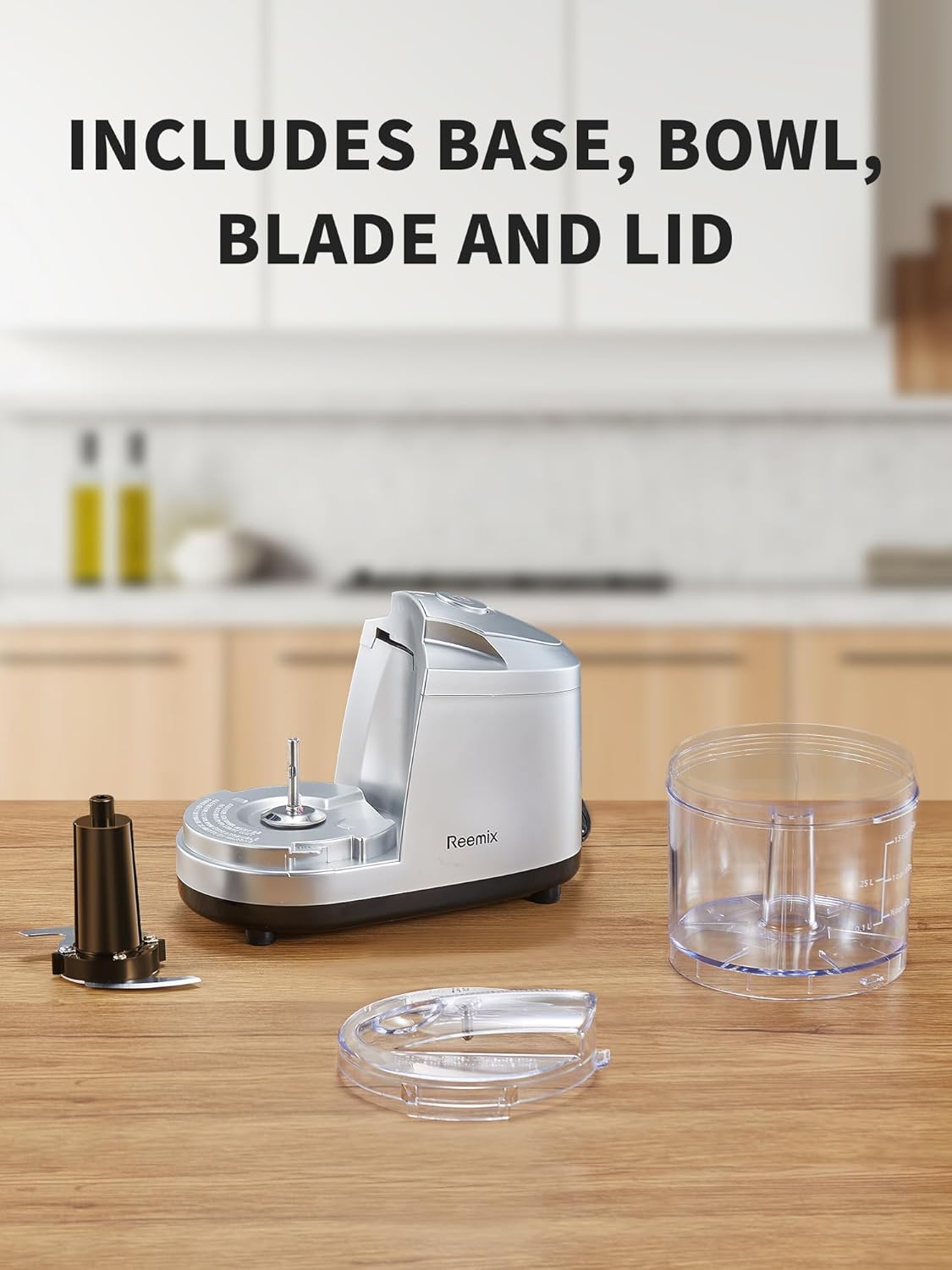 1.5-Cup One-Touch Electric Food Chopper, 100W Mini Food Processor Meat Grinder, Mix, Chop, Mince and Blend Vegetables, Fruits, Nuts, Meats, Stainless Steel Blade (Red)