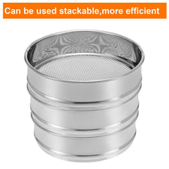 10 Mesh Lab Sieve, 8" Diameter Test Sieve 304 Stainless Steel Wire Cloth (2mm) for Industrial Laboratory - Colors B