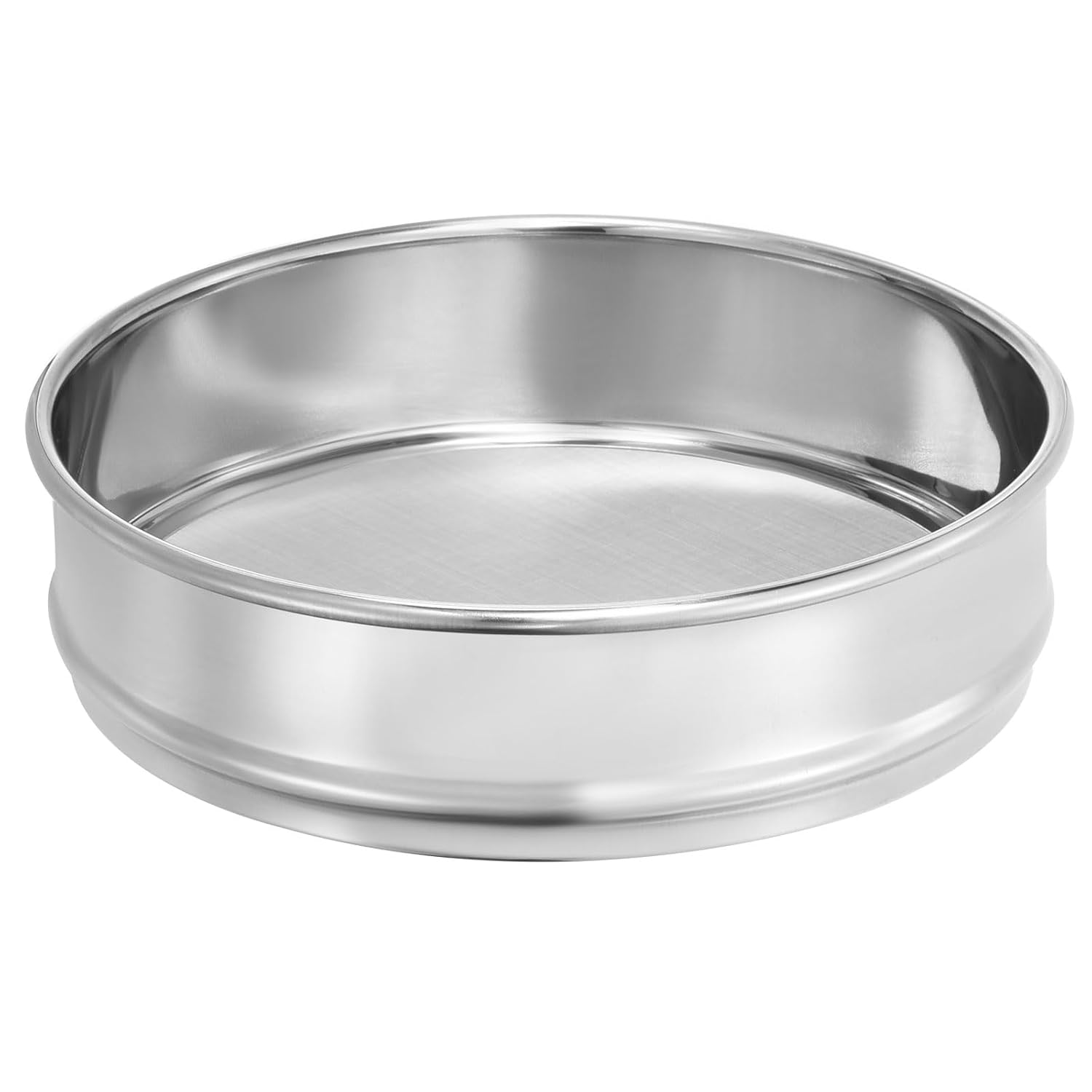 10 Mesh Lab Sieve, 8" Diameter Test Sieve 304 Stainless Steel Wire Cloth (2mm) for Industrial Laboratory - Colors B