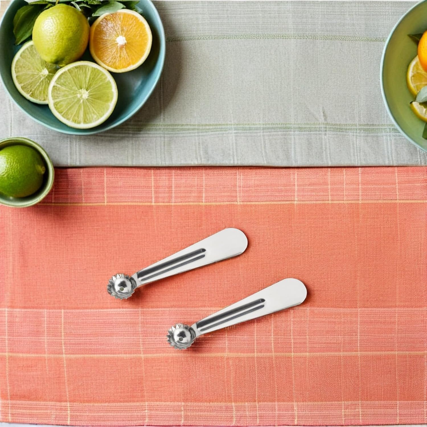 12pcs Stainless Steel Fruit Core Remover Set Tomato Huller Strawberry Stem Remover Multifunctional Vegetable Corer Tool for Kitchen Prep