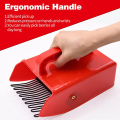 1/2/4 Pack Berry Picker, with Metallic Comb and Ergonomic Handle | for Easier Berry Picking