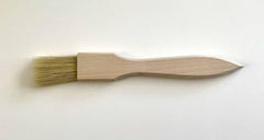 1.4" Flat Wooden Pastry Baking Brush Natural Bristles - Dusting Flour, Glazing & Basting Dough, Batter Egg/Oil Spreading Brush 3.5cm (Flat)