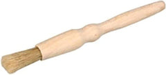 1.4" Flat Wooden Pastry Baking Brush Natural Bristles - Dusting Flour, Glazing & Basting Dough, Batter Egg/Oil Spreading Brush 3.5cm (Flat)