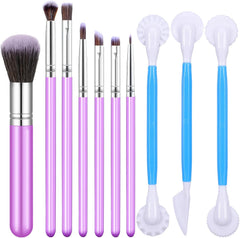 10 PCS Food Safe Paint Brushes, Fondant Tools for Cake Baking Candy Decorating Brush Soft Cake Decoration Tools with Fondant and Paste Tool for Baking Chocolate Sugar Candy Cookie Pastry
