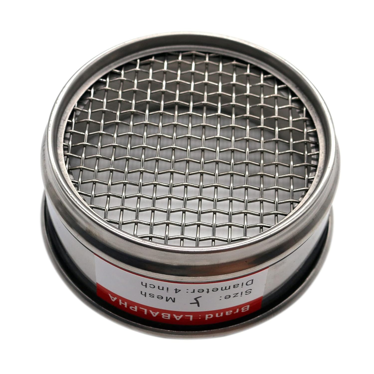 120 Mesh Lab Sieves, Test Sieve #120 Mesh, 4'' Diameter, 304 Stainless Steel Wire Cloth (0.125mm)