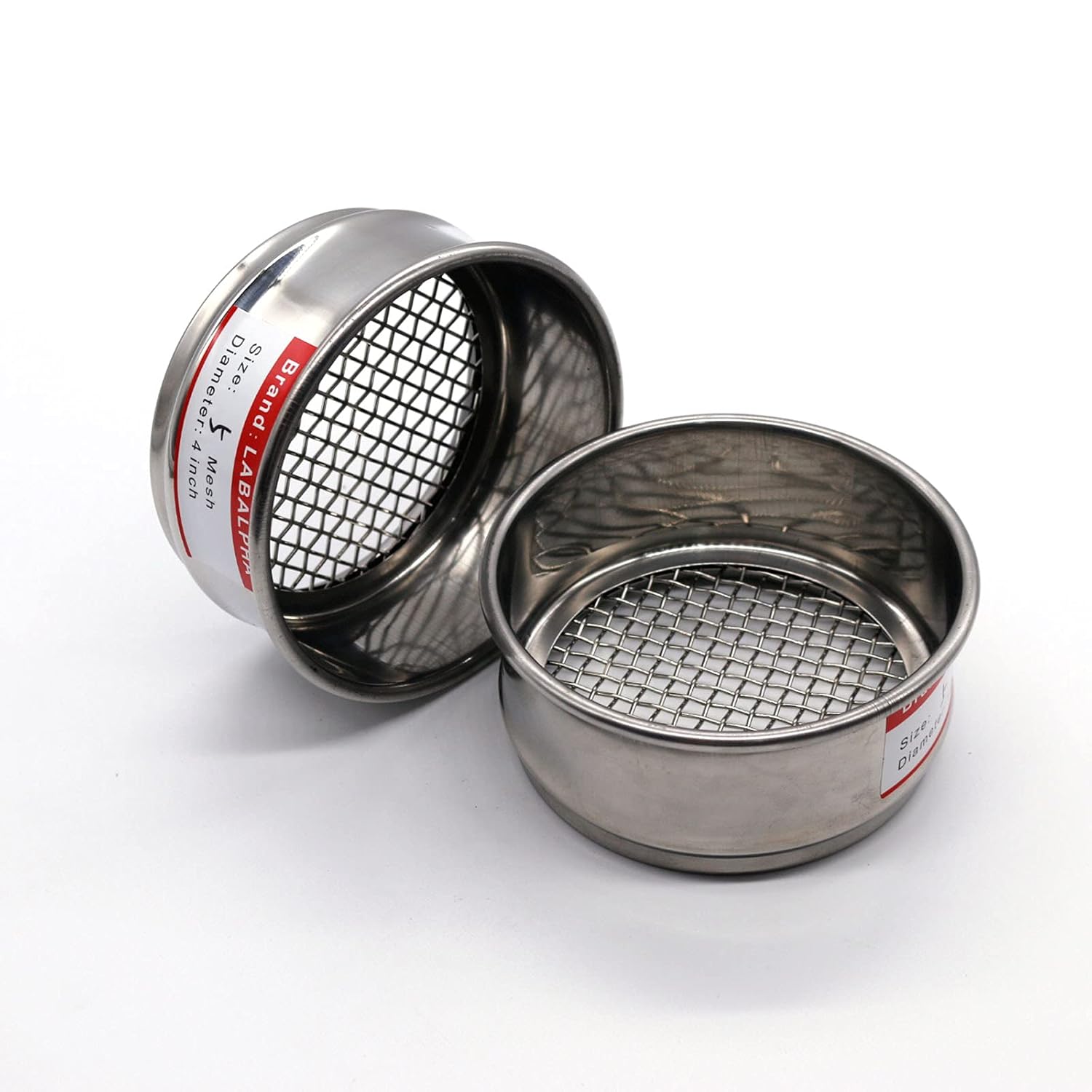 120 Mesh Lab Sieves, Test Sieve #120 Mesh, 4'' Diameter, 304 Stainless Steel Wire Cloth (0.125mm)