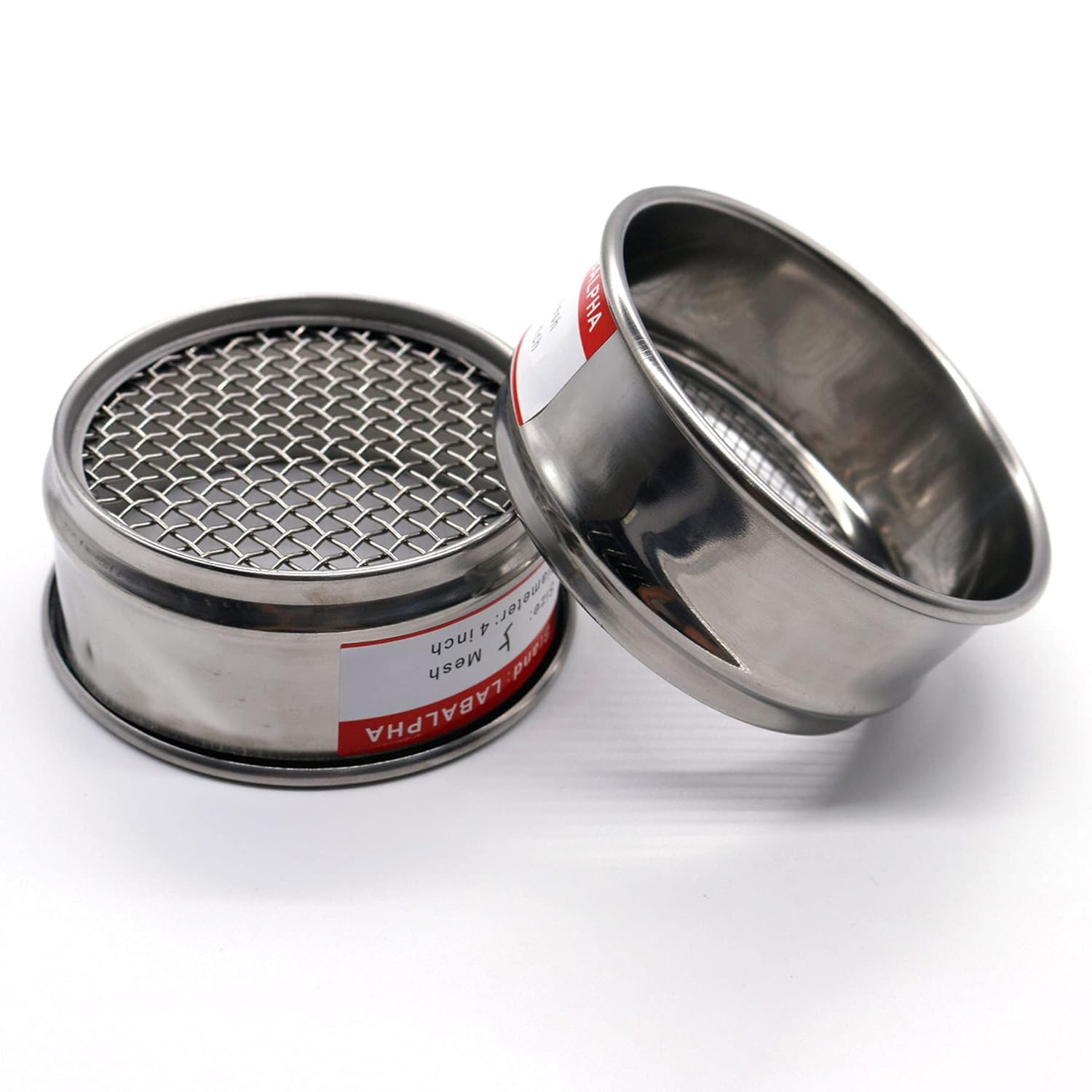 120 Mesh Lab Sieves, Test Sieve #120 Mesh, 4'' Diameter, 304 Stainless Steel Wire Cloth (0.125mm)