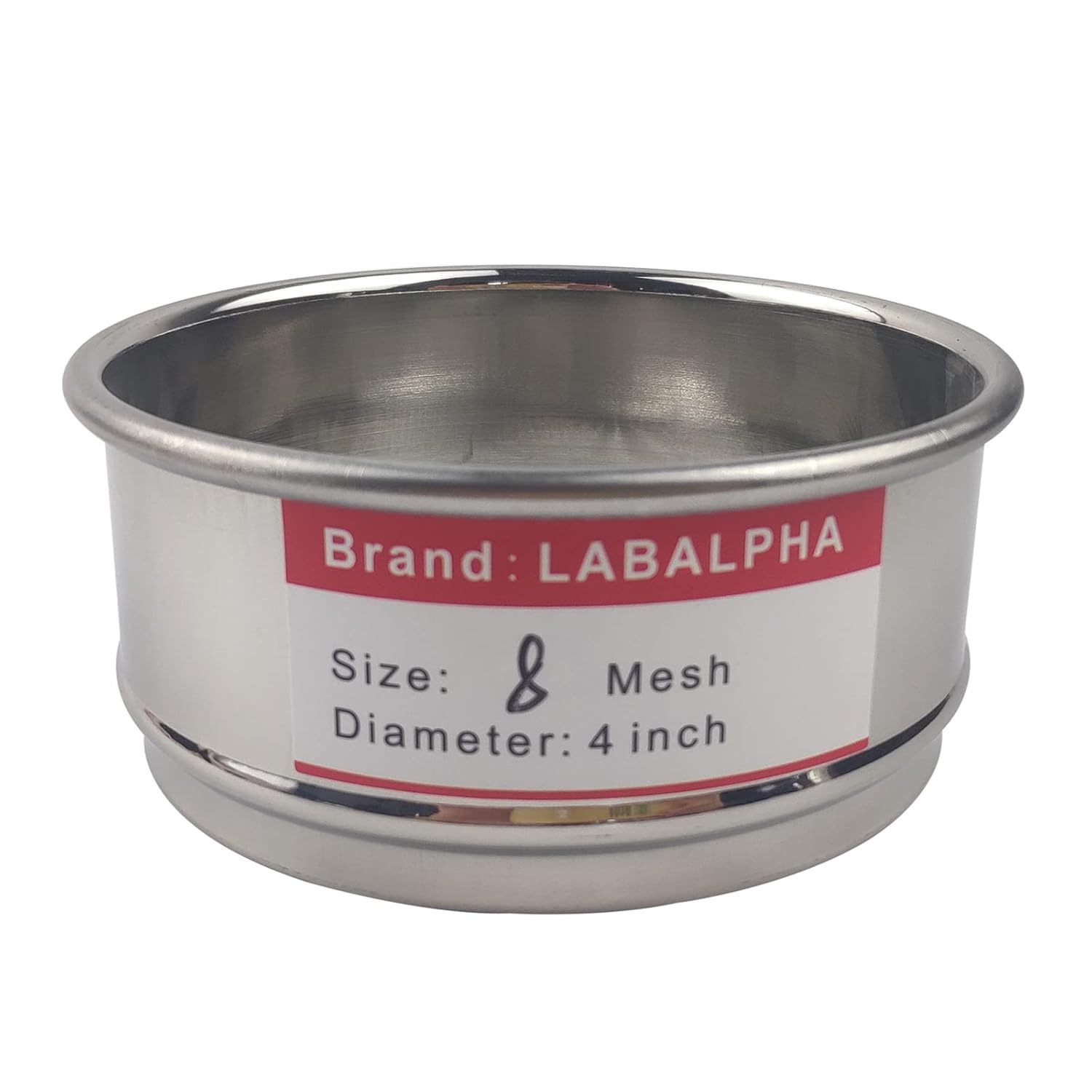 120 Mesh Lab Sieves, Test Sieve #120 Mesh, 4'' Diameter, 304 Stainless Steel Wire Cloth (0.125mm)