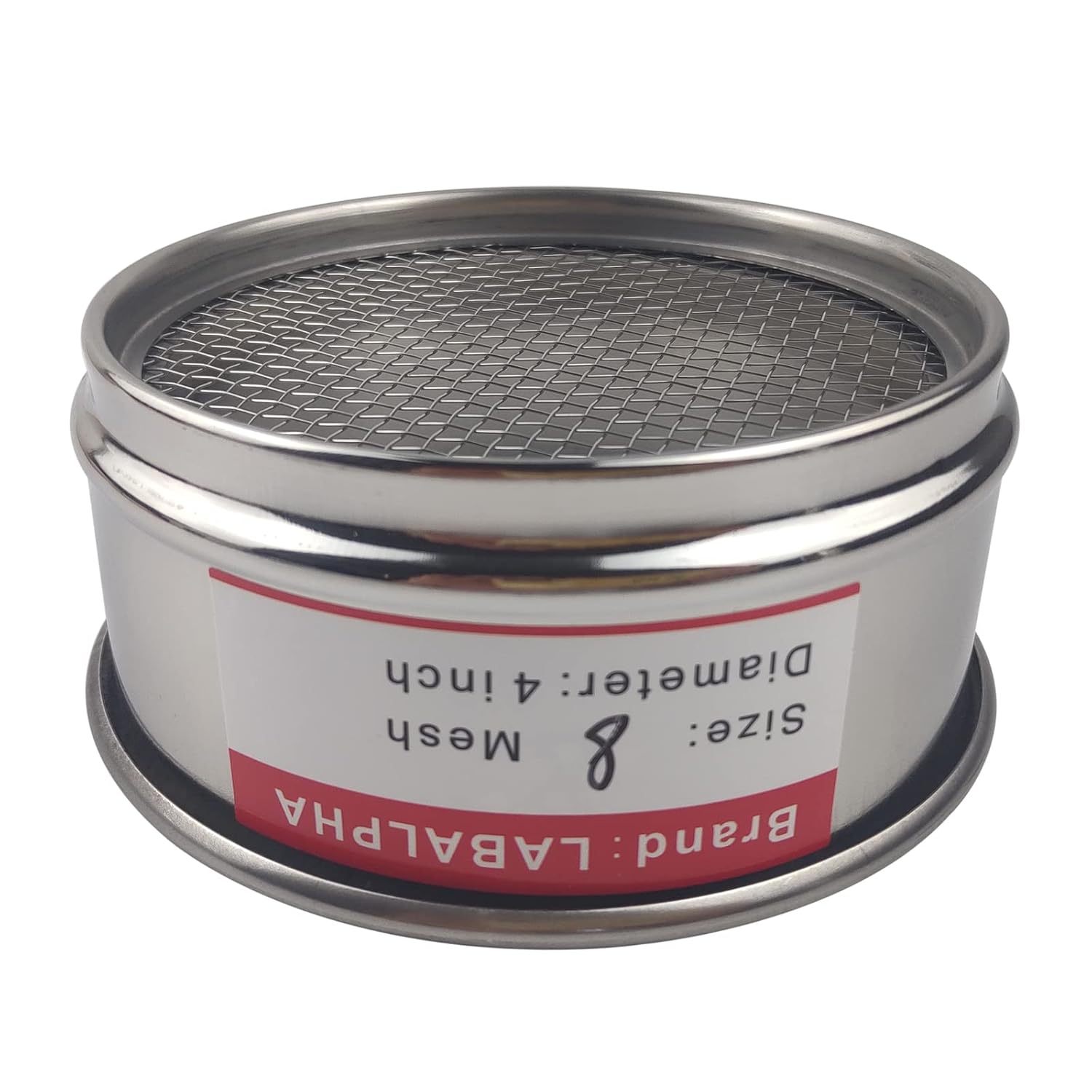 120 Mesh Lab Sieves, Test Sieve #120 Mesh, 4'' Diameter, 304 Stainless Steel Wire Cloth (0.125mm)