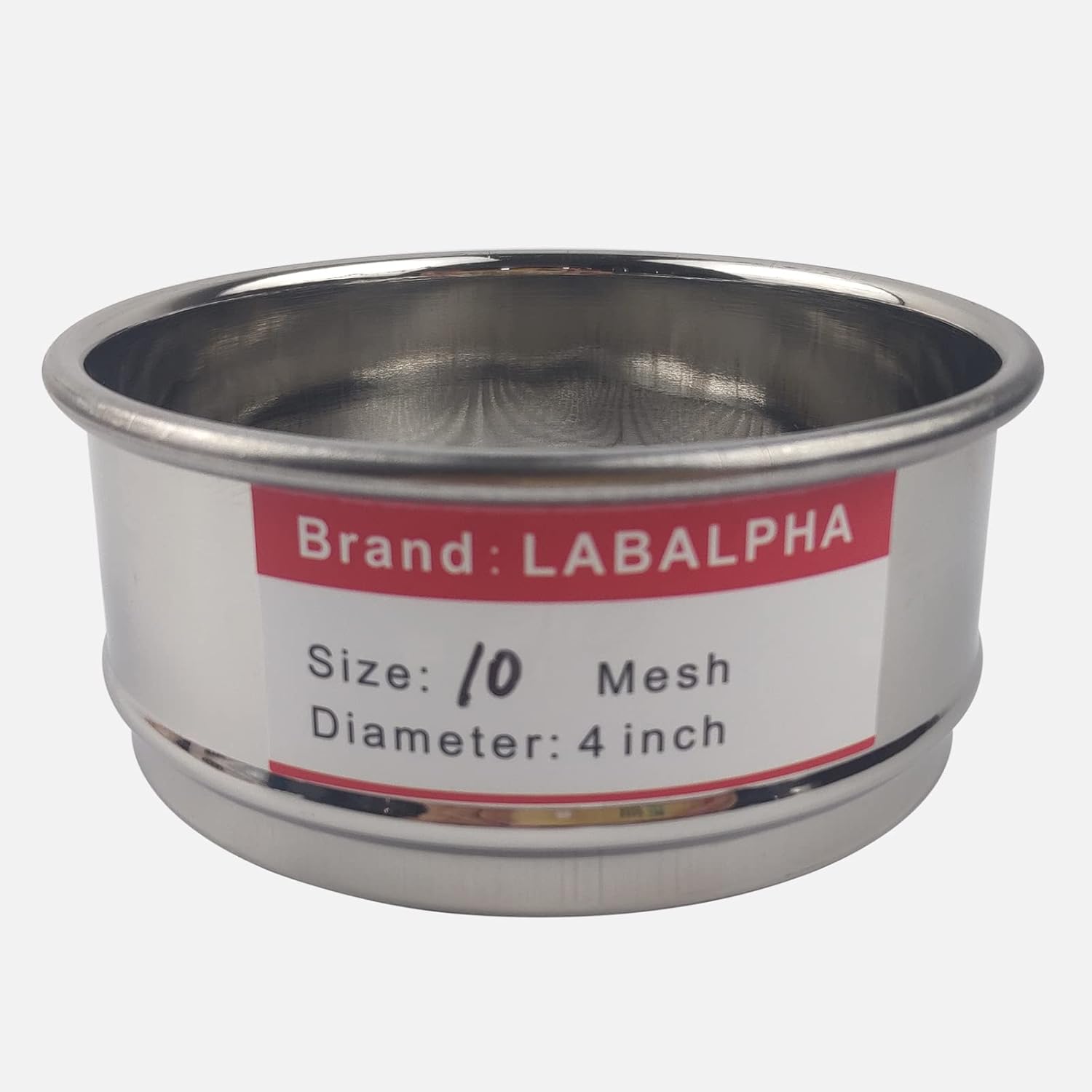 120 Mesh Lab Sieves, Test Sieve #120 Mesh, 4'' Diameter, 304 Stainless Steel Wire Cloth (0.125mm)