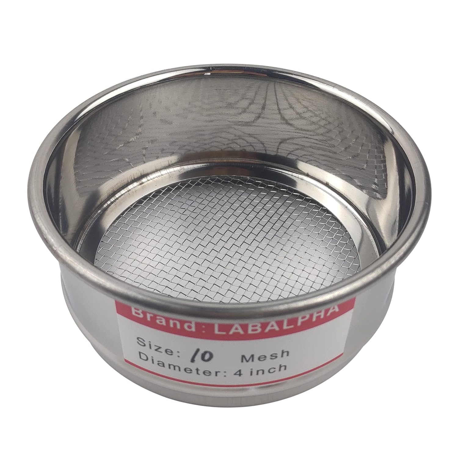 120 Mesh Lab Sieves, Test Sieve #120 Mesh, 4'' Diameter, 304 Stainless Steel Wire Cloth (0.125mm)